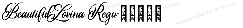 BeautifulLovina Regu字体转换